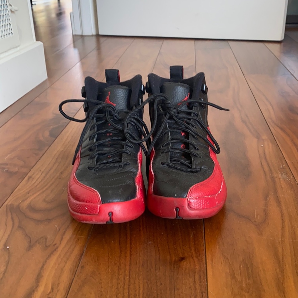 Jordan 12’s “Flu Games” Red & Black